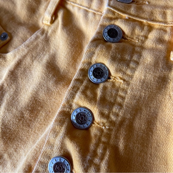 Vintage Yellow Steel Jeans - Picture 4 of 7